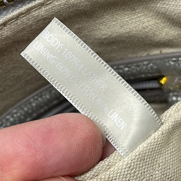 INDIA HICKS The Insider Grey Print Stingray Leather Pouch Clutch Bag - Picture 11 of 14